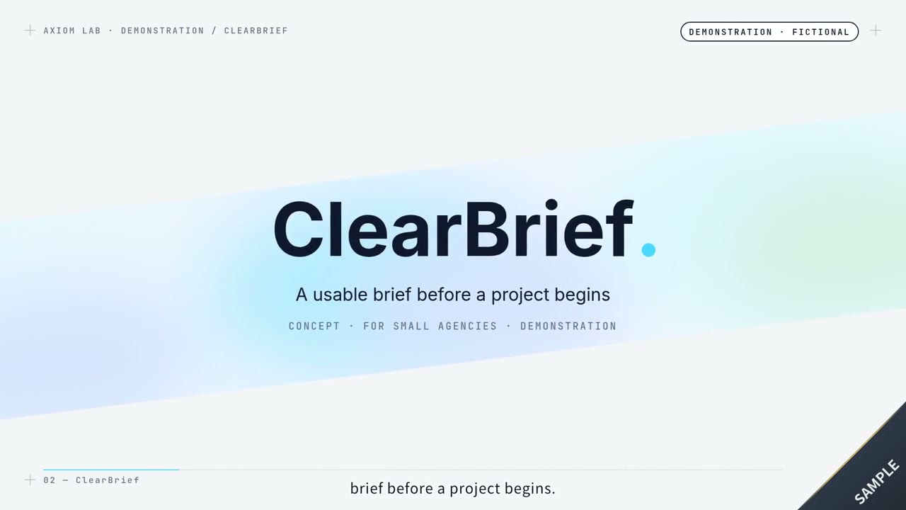 A client pitch for a limited pilot